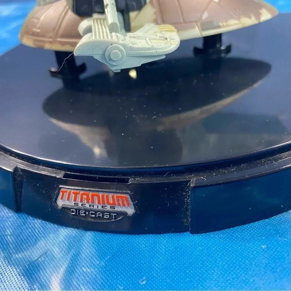 Star Wars - Boba Fett SLAVE 1 Ultra Titanium Series Diecast  Vehicle Hasbro 2006 - Picture 11 of 16